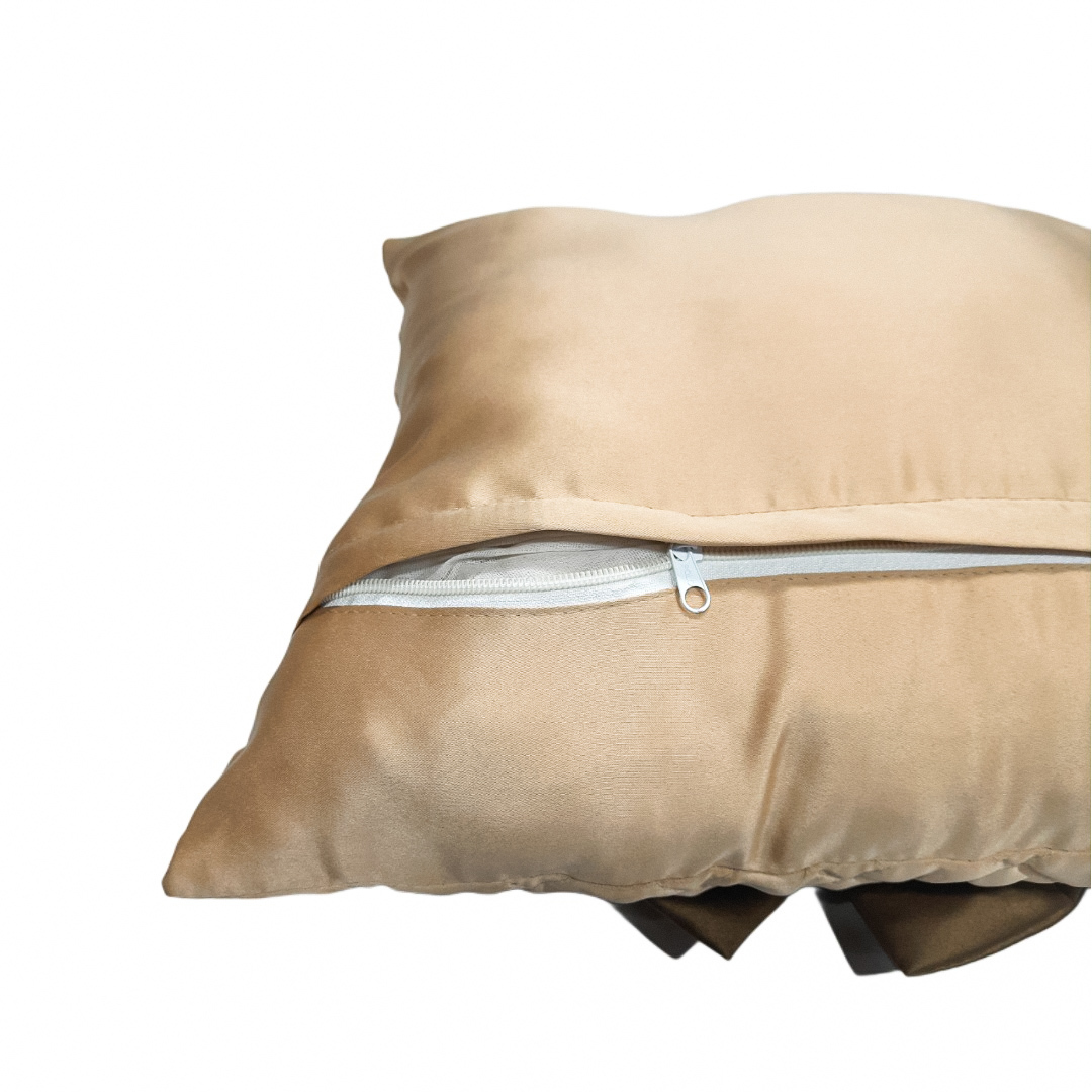 Quilted Designer Cushion Cover, Decorative Hand Made Tie Design Throw/Pillow Cushion Covers