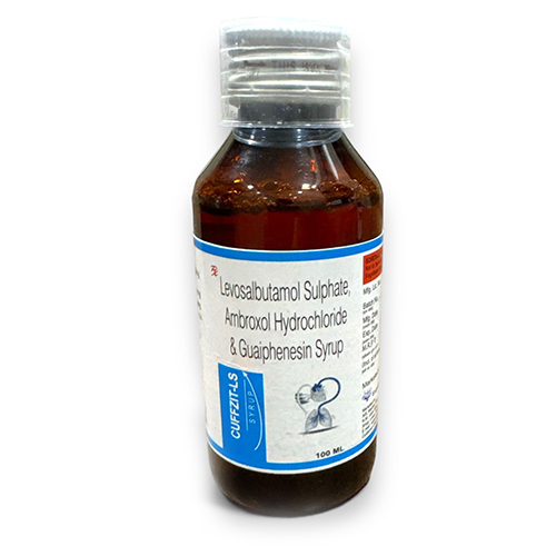 100 ML Levosulbutamol Sulphate Ambroxol Hydrochloride And Guaiphensin Syrup