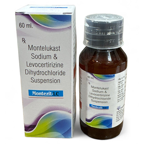 60 ML Montelukast Sodium And Levocertirizine Dihydrochloride Suspension