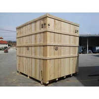 Rectangular Heavy Duty Wooden Box - Color: Yellow