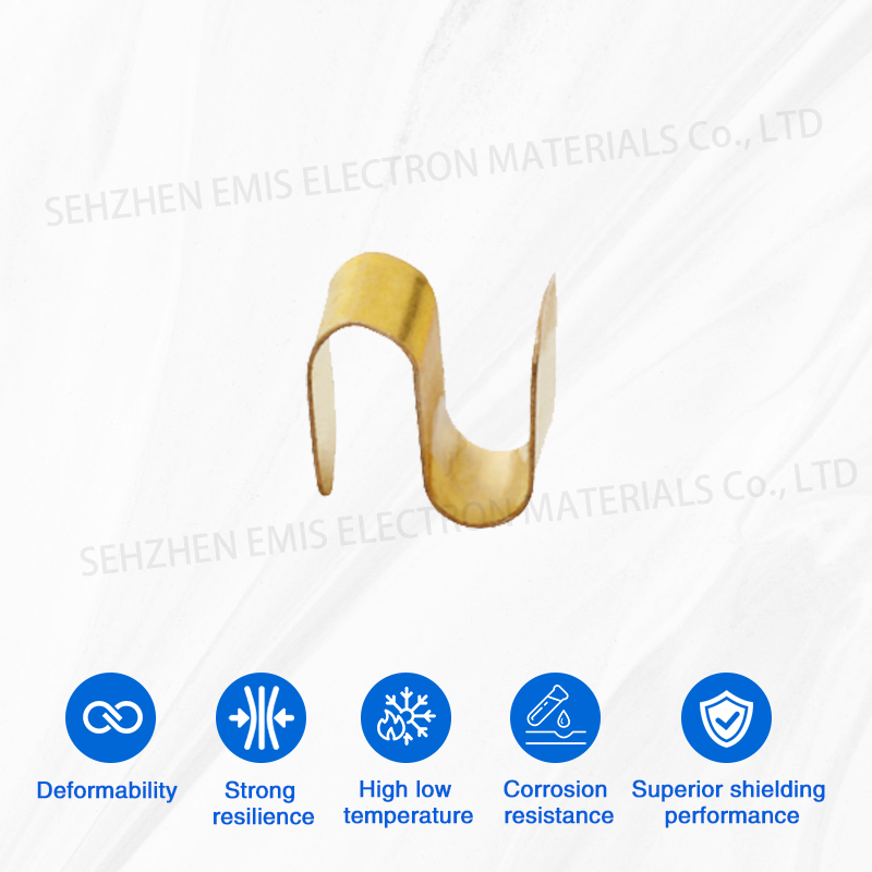 S-shaped SMD gold-plated spring