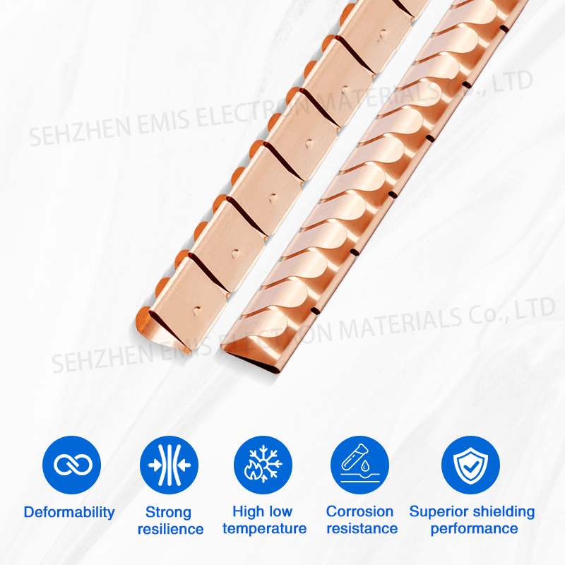 Clip-on BeCu fingerstock