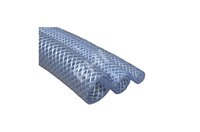 Nylon Braided Hose Pipe - Silicon Material, Rigid Size Options, Transparent Color | Designed For Industrial Applications With 1-year Warranty