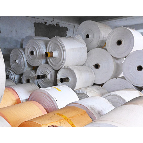 Pp Woven Fabric Roll - Color: White