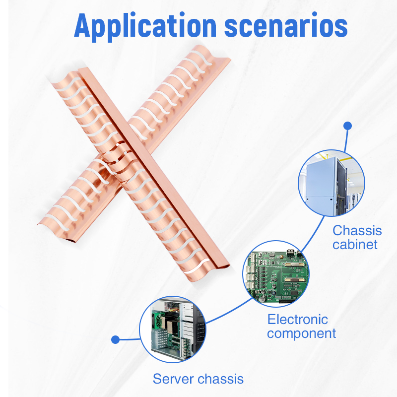 Clip-on  grounding Beryllium copper spring