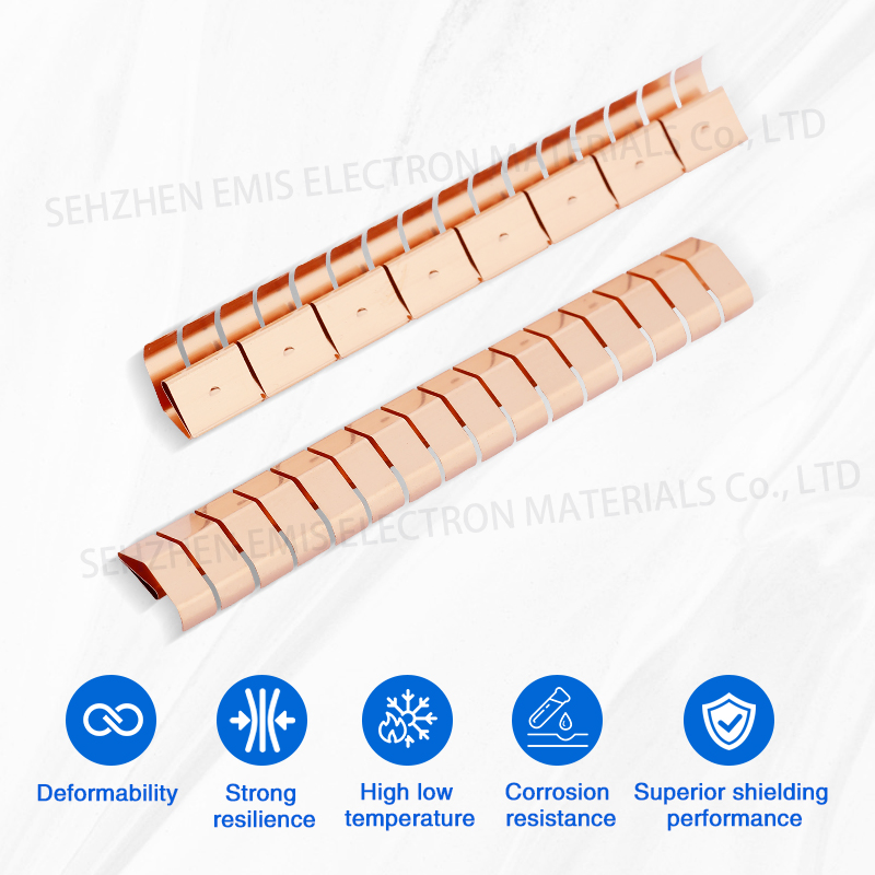 Clip-on beryllium copper spring