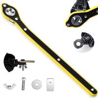 Jack Wrench - Stainless Steel, 360â° Rotating Head, 0.6cm Thick Handle, Labor-saving Design For Scissor Jack Tire Changes And Small Vehicle Emergency Repair