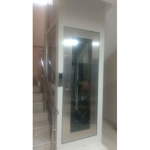 Krisha Engineering Hydraulic Auto Door Home Lift - Material: Stainless Steel