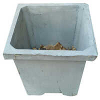 Grey Rcc Flower Pot - Finish: Plain