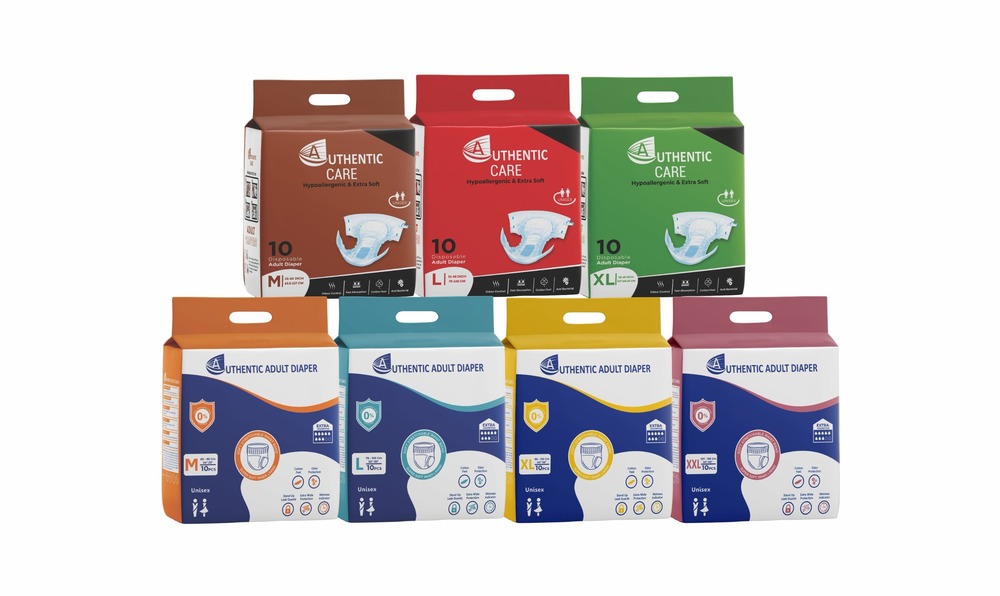 Authentic Adult Diaper Pants - Non Woven Fabric, MXL, Ivory White | High Absorbency, 3D Leak Prevention, Super Soft Surface