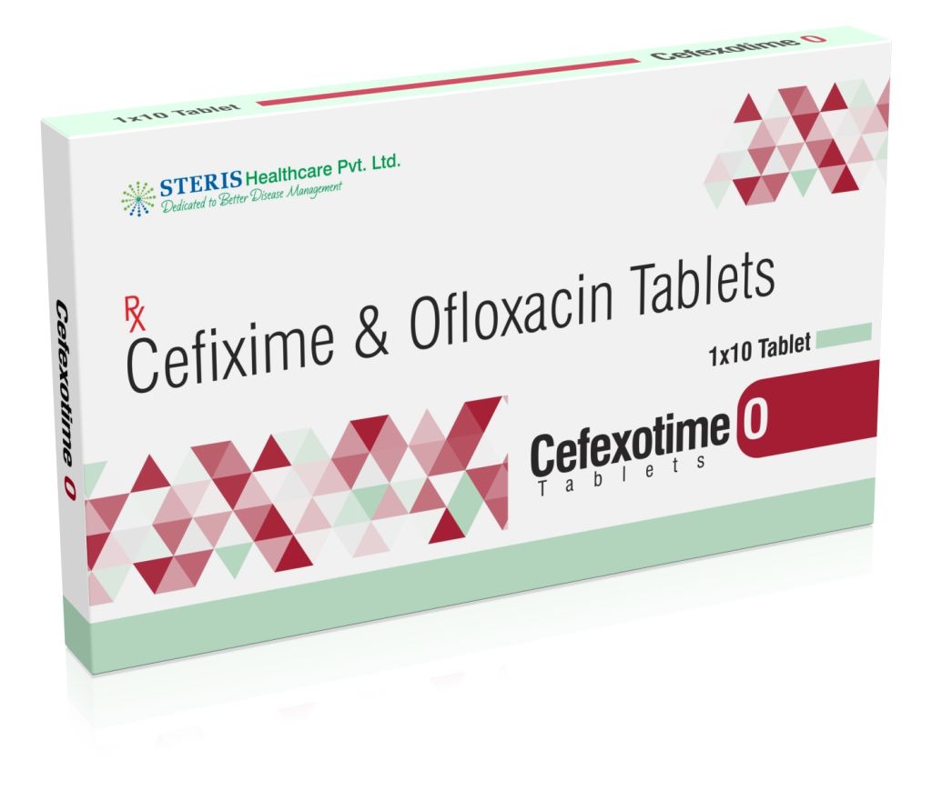 Cefixime (200mg),+ofloxacin (200mg)