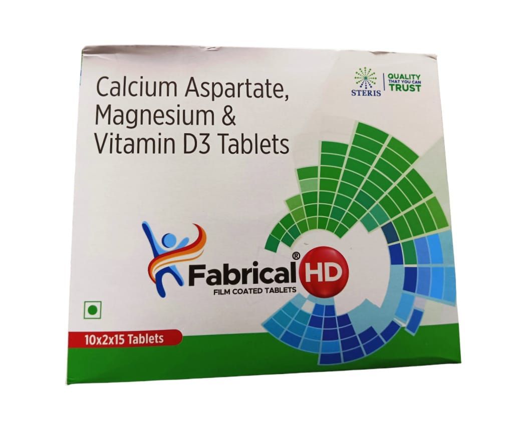 Calcium Aspartate 1120mg, Magnesium Hydroxide 180mg, Vitamin D3 10mcg,