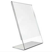 Table Top A4 Acrylic Display Stand - Color: Transparent