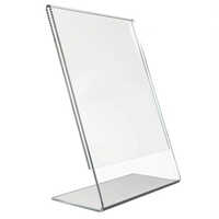 A4 Acrylic Photo Holder - Transparent, Up To 15mm Thick | Versatile Display Stand For Photos, Artwork, Menus, Events, Tabletop Or Wall-mounted Options