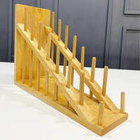 Teak Wood Plate Holder