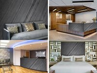 Line Black Ocean Black Veneer Sheet