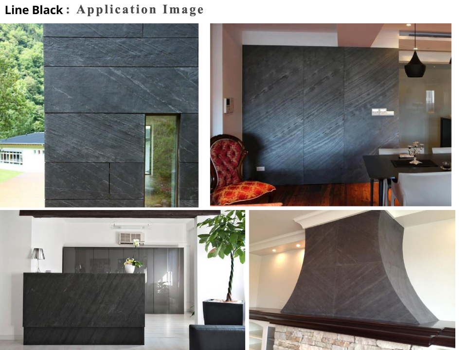 Line Black Ocean Black Veneer Sheet