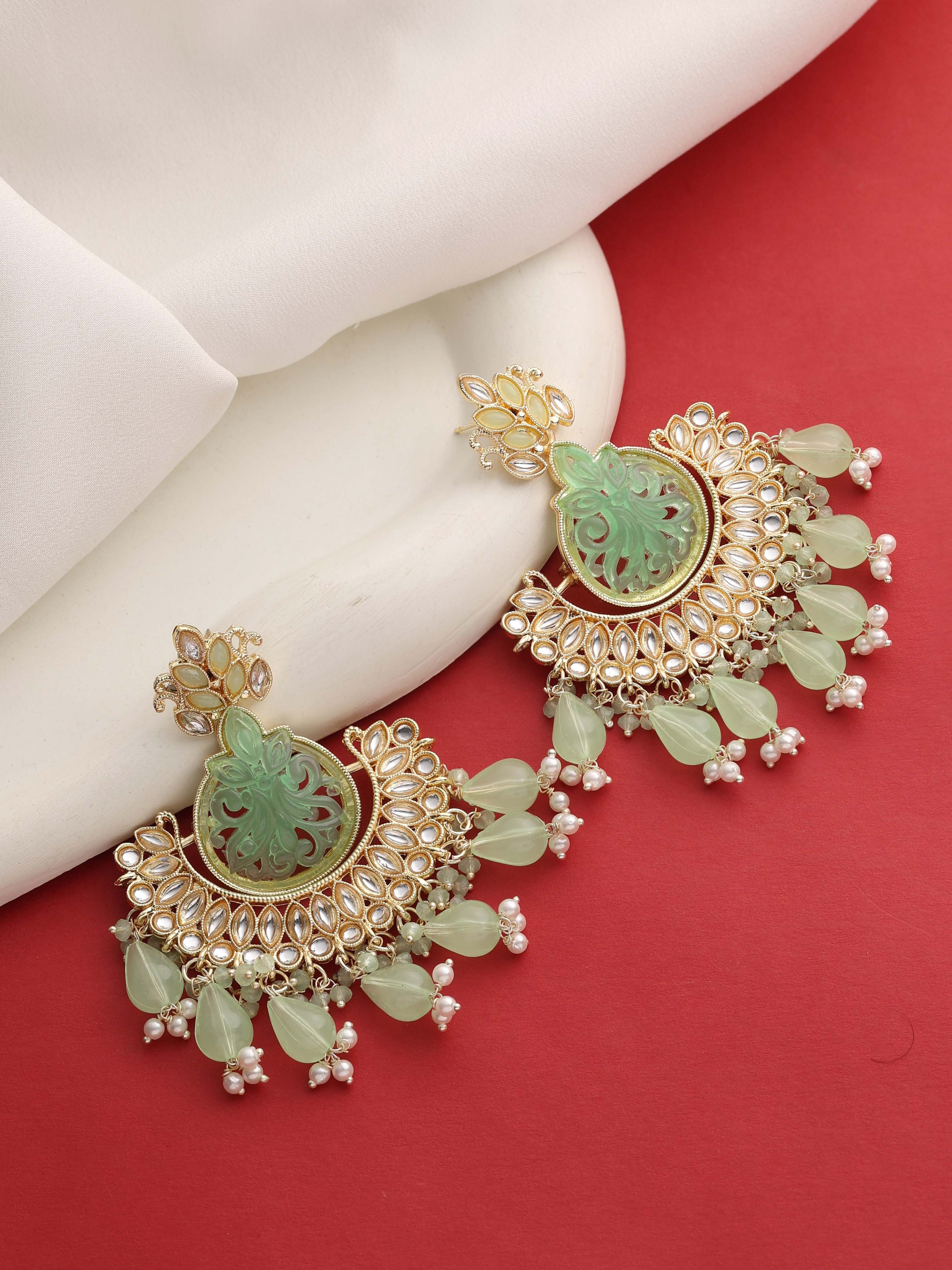 Chandbali Kundan Earring |Traditional Earring | Wedding Earring | Kundan Earring | Earring set | Gift For women