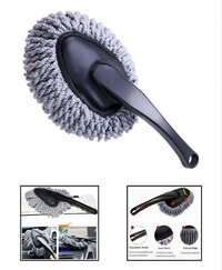Small Car Duster - Microfiber, 10x8x5 Cm | Soft, Scratch-free, Lint-free, Removable Head, Strong Dust Adsorption For Interior & Household Cleaning