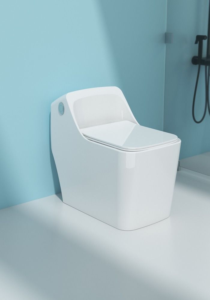 One Piece Toilet - Color: White