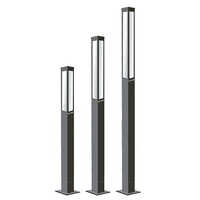 Dg-mp-704 Led Modern Pole Light - Aluminium And Acrylic, 1800-3000mm Height, Black Color, 36-72w Power Range, Ip-65 Outdoor Protection