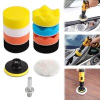 Car Polishing Sponge Pad - High-Quality Microfiber and Wool, 3-Inch Size, Multi-Functional Use for Waxing, Polishing, Sealing, Easy Attachment