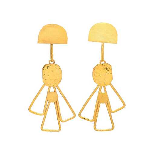 New arrival designer gold plated dangle earring set, party look