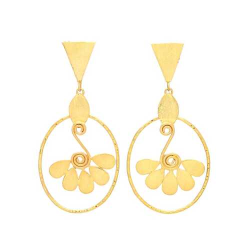 New arrival stylish gold plated earrings for woman and girls