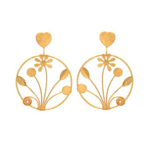 New arrival beautiful round and flower earrings