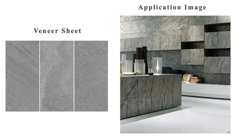 Steel Grey Veneer Sheet