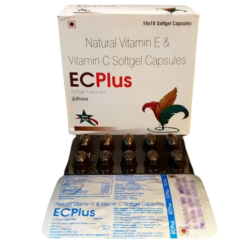 Natural Vitamin E And Vitamin C Softgel Capsules