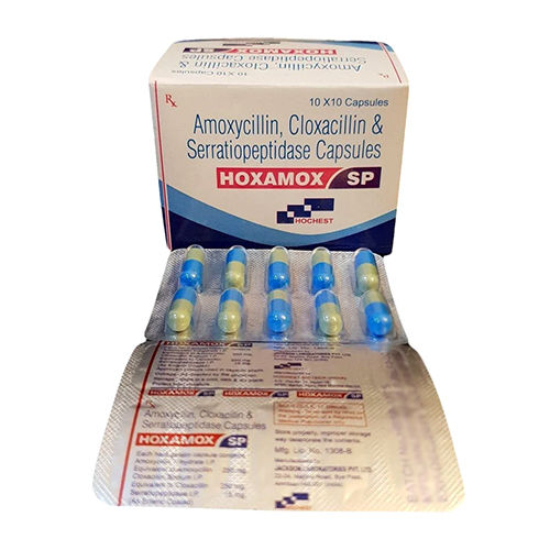 Amoxycillin Cloxacillin And Serratiopeptidase Capsules - Drug Type: General Medicines