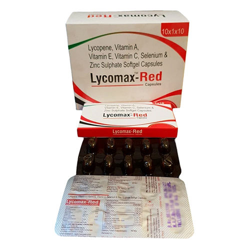 Lycopene Vitamin A C E Selenium And Zinc Sulphate Softgel Capsules - Drug Type: General Medicines