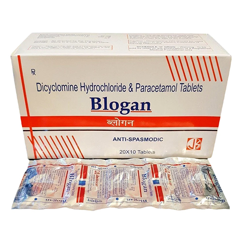 Dicyclomine Hydrochloride And Paracetamol Tablets