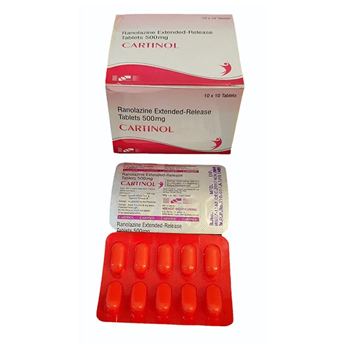 500 MG Ranolazine Extended-Release Tablets