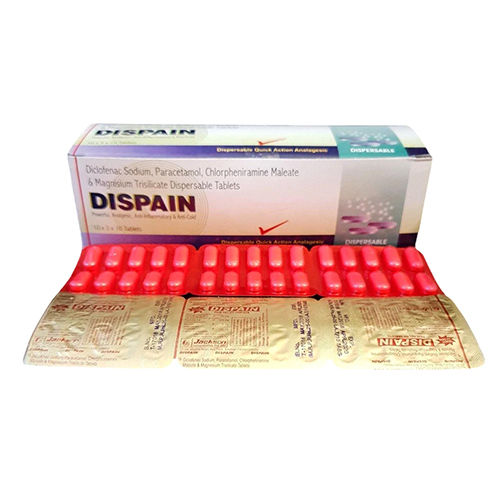 Diclofenac Sodium Paracetamol Chlorpheniramine Maleate And Magnisium Trisilicate Dispersable Tablets - Drug Type: General Medicines