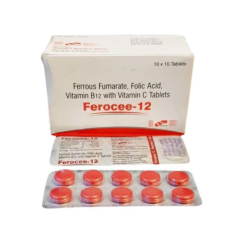 Ferrous Fumarate Folic Acid Vitamin B12 And Vitamin C Tablets - Drug Type: General Medicines