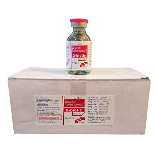 2 Ml Gentamicin Sulphate Injection Ip - Physical Form: Liquid