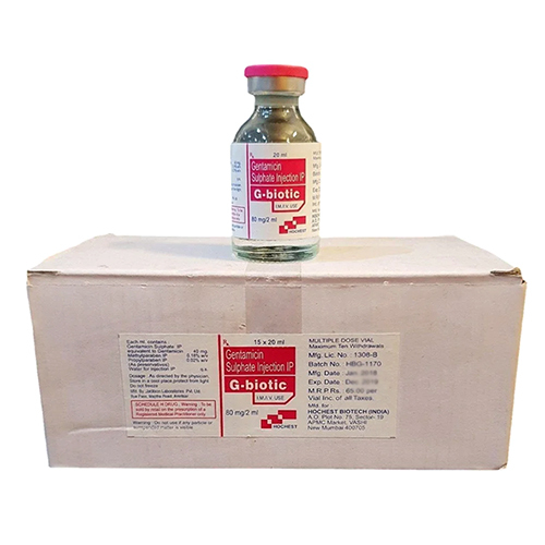 2 ML Gentamicin Sulphate Injection IP