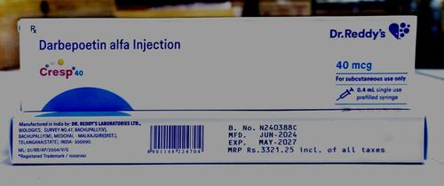 Darbepoetin Alfa Injection 40Mcg - Dosage Form: As Directed By The Physician