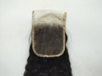 Unprocessed Raw Wholesale Natural Shade Kinky Straight Human Hair Bundles with matching 4x4 Closure