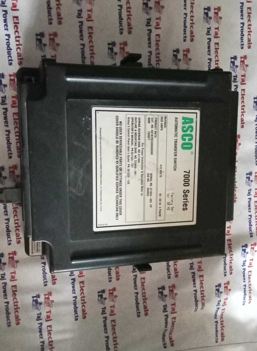 ASCO 7000 SERIES G07ATSC33000K5X0 AUTOMATIC TRANSFER SWITCH