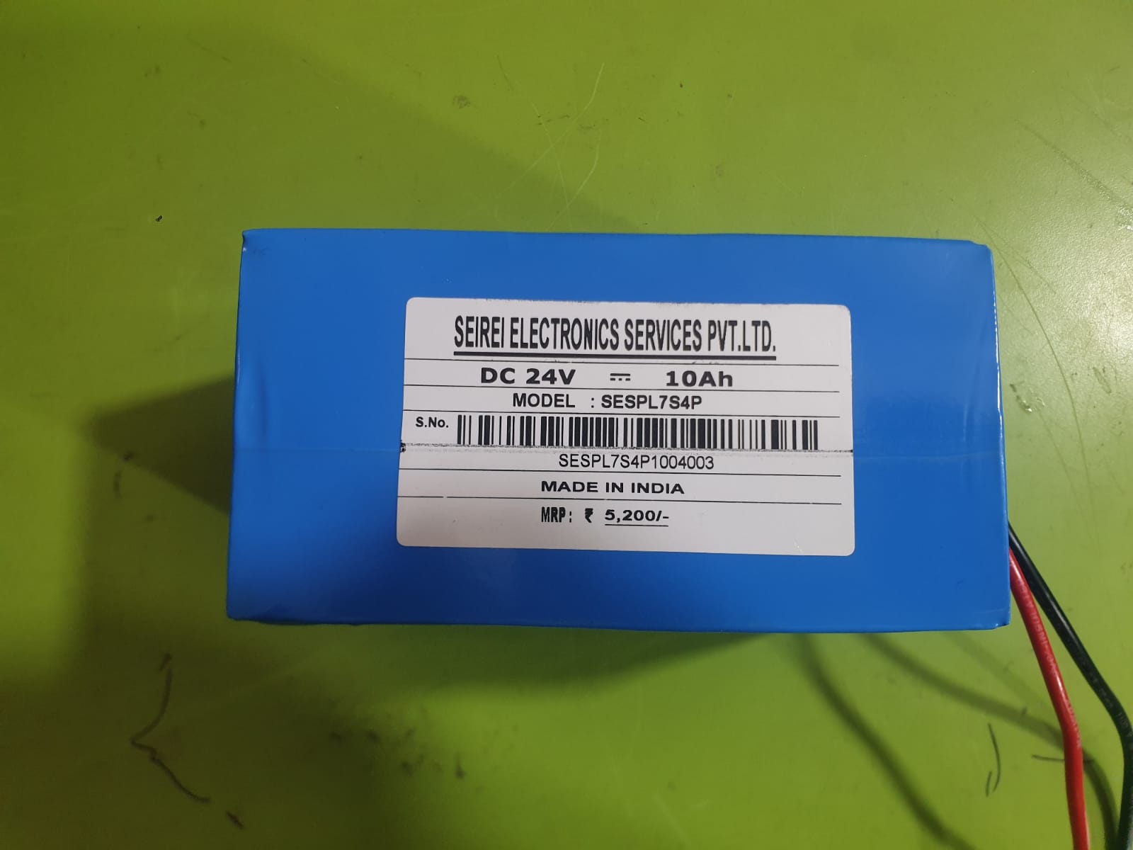 24V-10Ah Nmc Battery - Sealed Type: Sealed