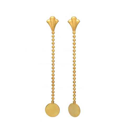 New arrival golden dangle woman earrings set