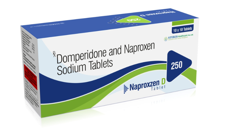 Naproxen (250mg), Domperidone (10mg)