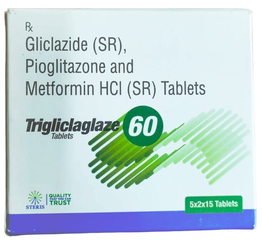 Gliclazide 60mg (SR) Pioglitazone 15mg and Metformin HCL 500mg(SR)