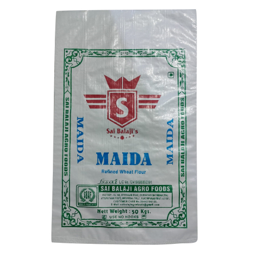 50Kg Refined Wheat Flour Sack Bag - Color: Different Available