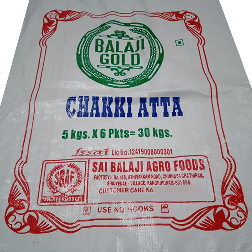 30Kg Chakki Atta Hdpe Sack Bag - Color: Different Available