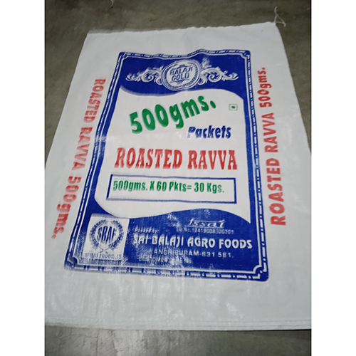 30kg Roasted Ravva HDPE Woven Sack Bag
