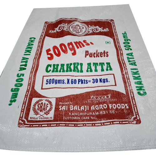 30Kg Chakki Atta Pp Woven Sack Bag - Color: Different Available